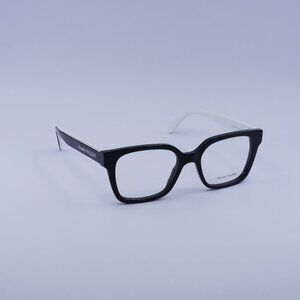 Alexander McQueen AM0358O 003 Eyeglasses White/Black 52mm Square Frame